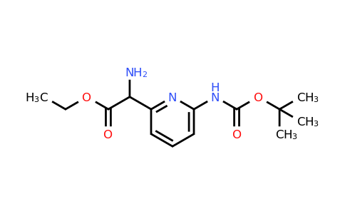 CAS 1246550-38-8 | Ethyl 2-amino-2-(6-(tert-butoxycarbonylamino)pyridin-2-YL)acetate