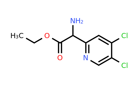 CAS 1246551-97-2 | Ethyl 2-amino-2-(4,5-dichloropyridin-2-YL)acetate