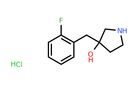 CAS 1246635-88-0 | 3-[(2-fluorophenyl)methyl]pyrrolidin-3-ol hydrochloride