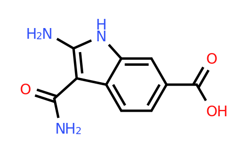 CAS 1246966-81-3 | 2-amino-3-carbamoyl-1H-indole-6-carboxylic acid