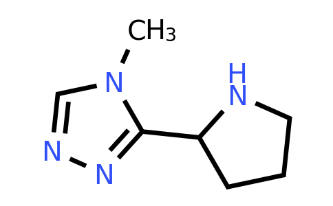CAS 1247079-34-0 | 4-methyl-3-(pyrrolidin-2-yl)-4H-1,2,4-triazole