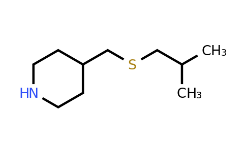 CAS 1247116-16-0 | 4-{[(2-methylpropyl)sulfanyl]methyl}piperidine