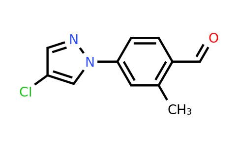 CAS 1247173-31-4 | 4-(4-chloro-1H-pyrazol-1-yl)-2-methylbenzaldehyde