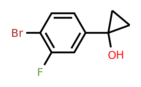 CAS 1247191-31-6 | 1-(4-bromo-3-fluorophenyl)cyclopropan-1-ol