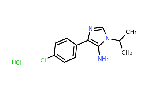 CAS 1247370-72-4 | 4-(4-Chlorophenyl)-1-(propan-2-yl)-1H-imidazol-5-amine hydrochloride