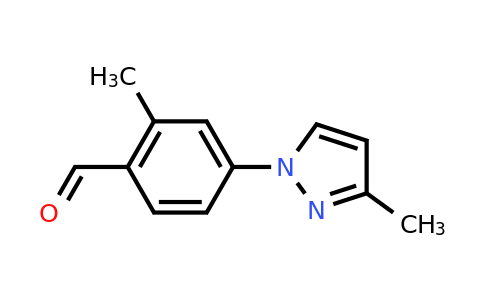 CAS 1247389-26-9 | 2-methyl-4-(3-methyl-1H-pyrazol-1-yl)benzaldehyde