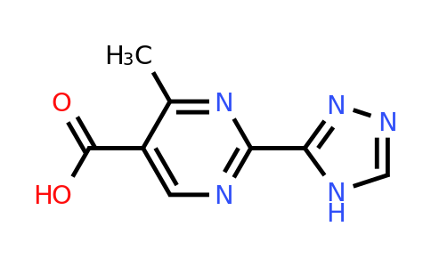 CAS 1247418-14-9 | 4-Methyl-2-(4H-1,2,4-triazol-3-yl)pyrimidine-5-carboxylic acid