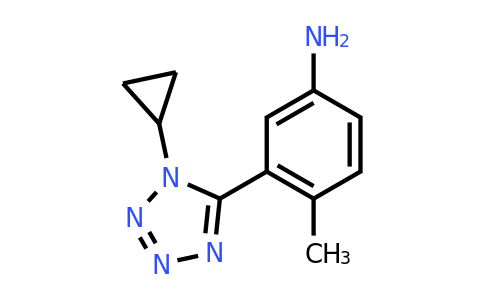 CAS 1247468-09-2 | 3-(1-cyclopropyl-1H-1,2,3,4-tetrazol-5-yl)-4-methylaniline