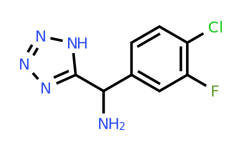 CAS 1247472-41-8 | (4-chloro-3-fluorophenyl)(1H-1,2,3,4-tetrazol-5-yl)methanamine