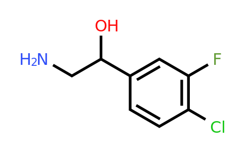 CAS 1247508-22-0 | 2-amino-1-(4-chloro-3-fluorophenyl)ethan-1-ol
