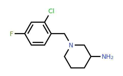CAS 1247574-31-7 | 1-[(2-Chloro-4-fluorophenyl)methyl]piperidin-3-amine