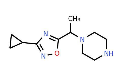 CAS 1247576-93-7 | 1-[1-(3-Cyclopropyl-1,2,4-oxadiazol-5-yl)ethyl]piperazine
