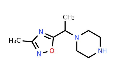 CAS 1247780-89-7 | 1-[1-(3-Methyl-1,2,4-oxadiazol-5-yl)ethyl]piperazine