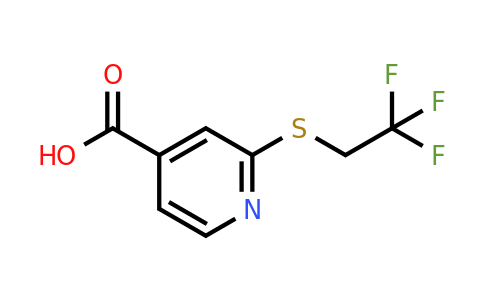 CAS 1247787-20-7 | 2-[(2,2,2-Trifluoroethyl)sulfanyl]pyridine-4-carboxylic acid