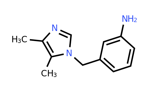CAS 1247801-01-9 | 3-[(4,5-Dimethyl-1H-imidazol-1-yl)methyl]aniline