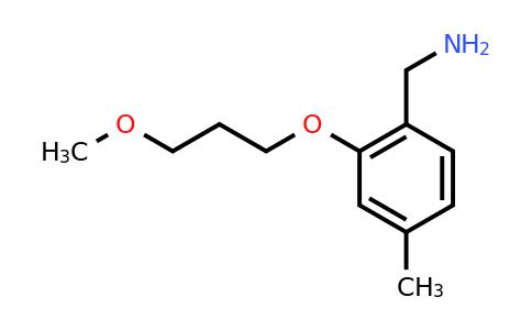 CAS 1247807-01-7 | [2-(3-methoxypropoxy)-4-methylphenyl]methanamine