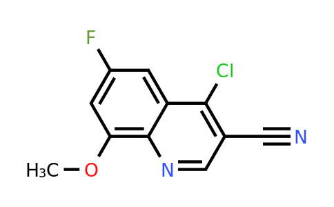 CAS 1247810-29-2 | 4-Chloro-6-fluoro-8-methoxyquinoline-3-carbonitrile