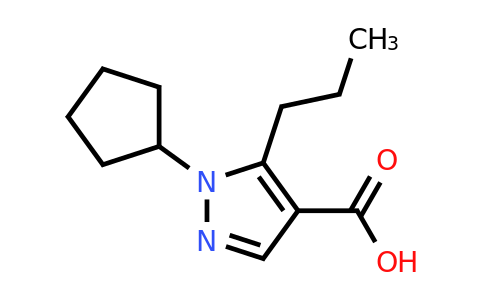 CAS 1248116-96-2 | 1-cyclopentyl-5-propyl-1H-pyrazole-4-carboxylic acid