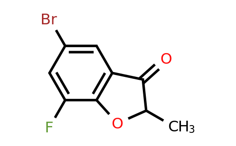 CAS 1248174-02-8 | 5-bromo-7-fluoro-2-methyl-2,3-dihydro-1-benzofuran-3-one