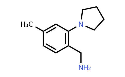 CAS 1248232-73-6 | [4-methyl-2-(pyrrolidin-1-yl)phenyl]methanamine
