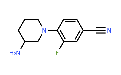 CAS 1248383-36-9 | 4-(3-Aminopiperidin-1-yl)-3-fluorobenzonitrile