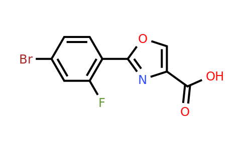 CAS 1248449-30-0 | 2-(4-bromo-2-fluorophenyl)-1,3-oxazole-4-carboxylic acid