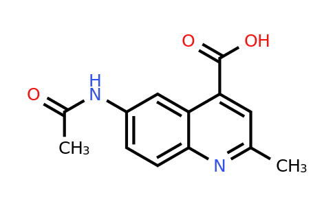CAS 1248549-65-6 | 6-Acetamido-2-methylquinoline-4-carboxylic acid