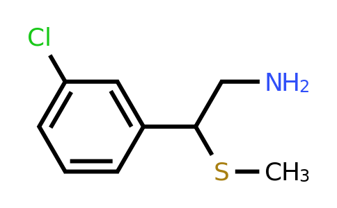 CAS 1248601-56-0 | 2-(3-Chlorophenyl)-2-(methylsulfanyl)ethan-1-amine