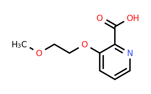 CAS 1248603-44-2 | 3-(2-Methoxyethoxy)picolinic acid