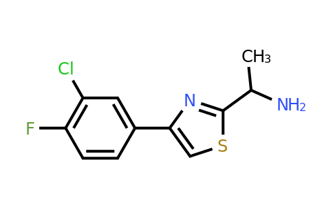 CAS 1248704-84-8 | 1-[4-(3-chloro-4-fluorophenyl)-1,3-thiazol-2-yl]ethan-1-amine