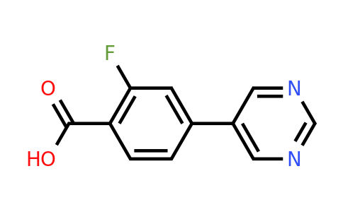 CAS 1248734-00-0 | 2-fluoro-4-(pyrimidin-5-yl)benzoic acid