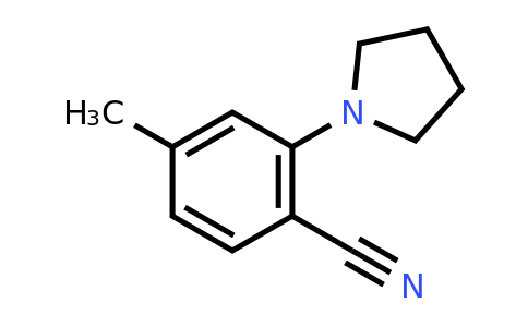 CAS 1248825-35-5 | 4-methyl-2-(pyrrolidin-1-yl)benzonitrile