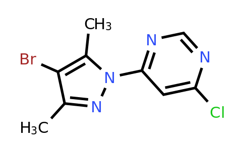 CAS 1249028-51-0 | 4-(4-bromo-3,5-dimethyl-1H-pyrazol-1-yl)-6-chloropyrimidine