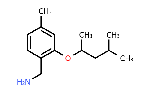 CAS 1249037-82-8 | {4-methyl-2-[(4-methylpentan-2-yl)oxy]phenyl}methanamine