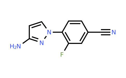CAS 1249090-18-3 | 4-(3-amino-1H-pyrazol-1-yl)-3-fluorobenzonitrile