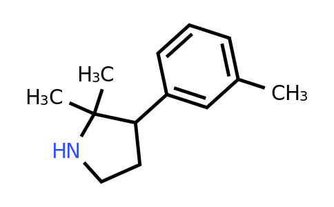 CAS 1249187-89-0 | 2,2-Dimethyl-3-(3-methylphenyl)pyrrolidine