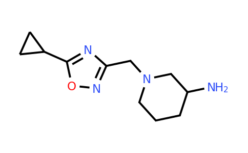 CAS 1249245-86-0 | 1-[(5-Cyclopropyl-1,2,4-oxadiazol-3-yl)methyl]piperidin-3-amine