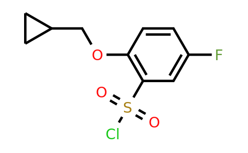CAS 1249254-54-3 | 2-(cyclopropylmethoxy)-5-fluorobenzene-1-sulfonyl chloride