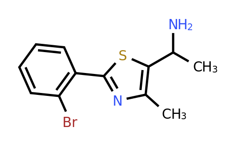 CAS 1249254-72-5 | 1-[2-(2-bromophenyl)-4-methyl-1,3-thiazol-5-yl]ethan-1-amine