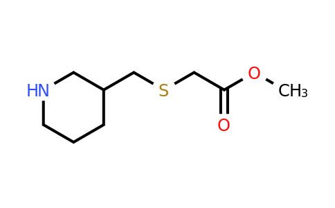 CAS 1249268-58-3 | methyl 2-{[(piperidin-3-yl)methyl]sulfanyl}acetate