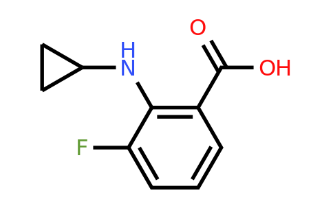 CAS 1249378-58-2 | 2-(cyclopropylamino)-3-fluorobenzoic acid