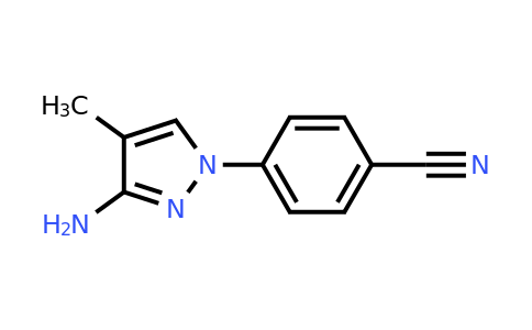 CAS 1249427-15-3 | 4-(3-amino-4-methyl-1H-pyrazol-1-yl)benzonitrile
