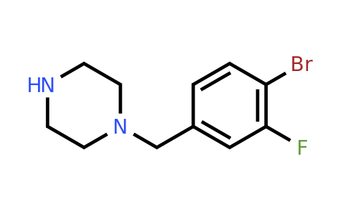 CAS 1249436-04-1 | 1-[(4-bromo-3-fluorophenyl)methyl]piperazine