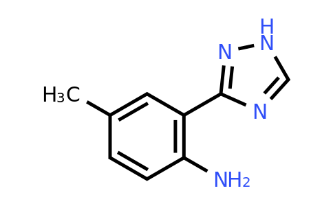 CAS 1249505-23-4 | 4-methyl-2-(1H-1,2,4-triazol-3-yl)aniline