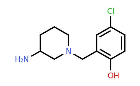 CAS 1249550-70-6 | 2-[(3-Aminopiperidin-1-yl)methyl]-4-chlorophenol