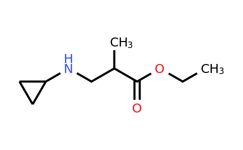 CAS 1249566-37-7 | ethyl 3-(cyclopropylamino)-2-methylpropanoate