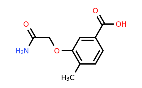 CAS 1249590-78-0 | 3-(carbamoylmethoxy)-4-methylbenzoic acid