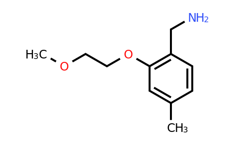 CAS 1249721-27-4 | [2-(2-methoxyethoxy)-4-methylphenyl]methanamine
