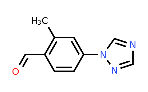 CAS 1249784-25-5 | 2-methyl-4-(1H-1,2,4-triazol-1-yl)benzaldehyde