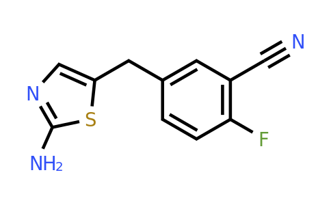 CAS 1249786-61-5 | 5-[(2-amino-1,3-thiazol-5-yl)methyl]-2-fluorobenzonitrile
